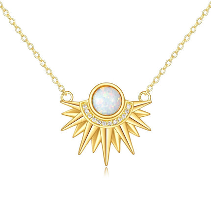 14K Gold Heart-Shaped Diamond Pendant Necklace for Women's s