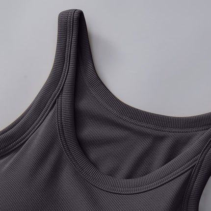 Round Neck Tank with Bra - Vickie Lynn's