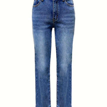 Straight Leg Jeans with Pockets