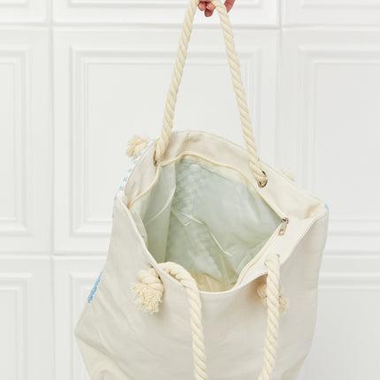 Justin Taylor Picnic Date Tassel Tote Bag