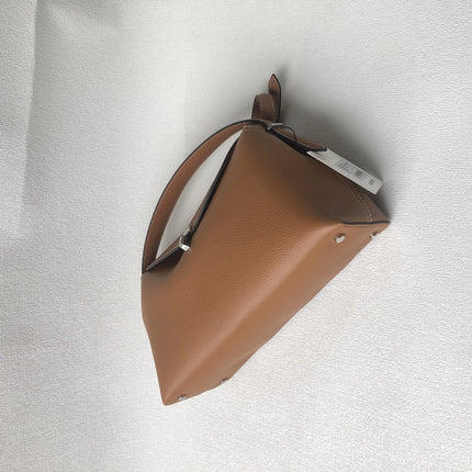 Swedish niche Toteme ladies lychee grain cowhide T-lock buckle simple commuting large-capacity shoulder Messenger bag clutch