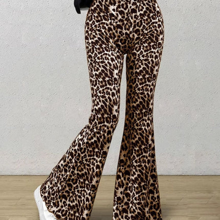 Leopard Flare Pants