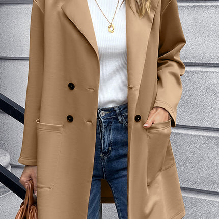 Ivy Lane Lapel Collar Long Sleeve Blazer