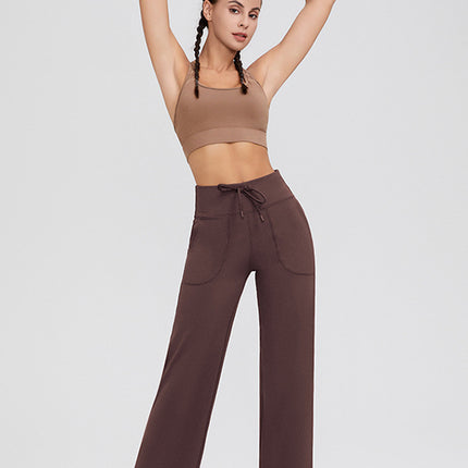 Basic Bae Full Size Drawstring High Waist Pants with Pockets