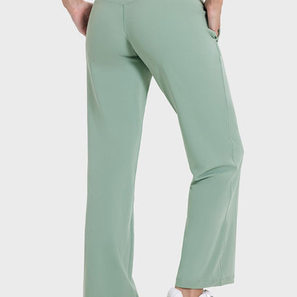 Pocketed High Waist Active Pants