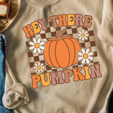 Pumpkin Graphic Long Sleeve Sweatshirt