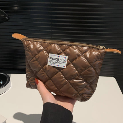 Solid Quilted Clutch with Zipper