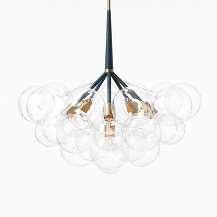 Nordic Glasses Chandelier Balck White Coffee Wires Pendant Lights 9 /12 /18 Glass Hanging Lights Luminaria  Home Decor