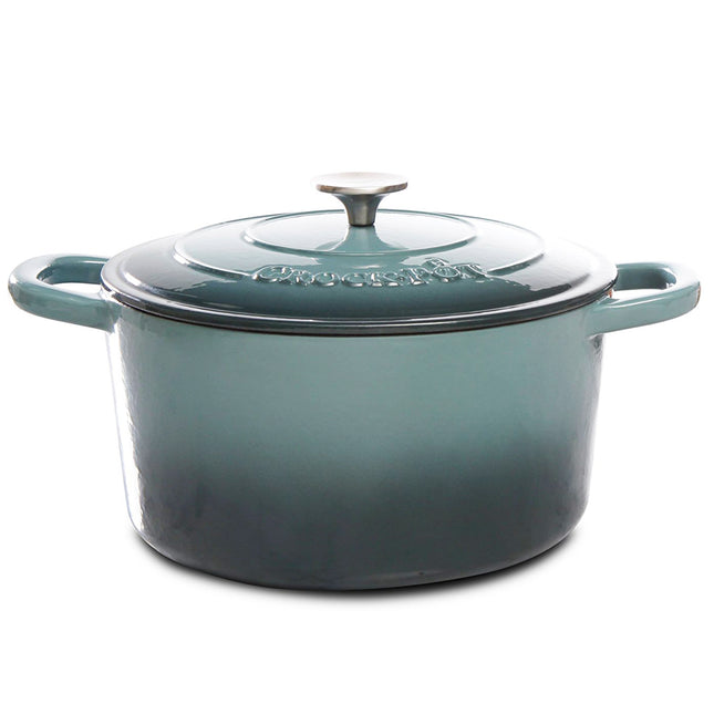 Artisan 7 Quart Round Cast Iron Dutch Oven in Slate Grey