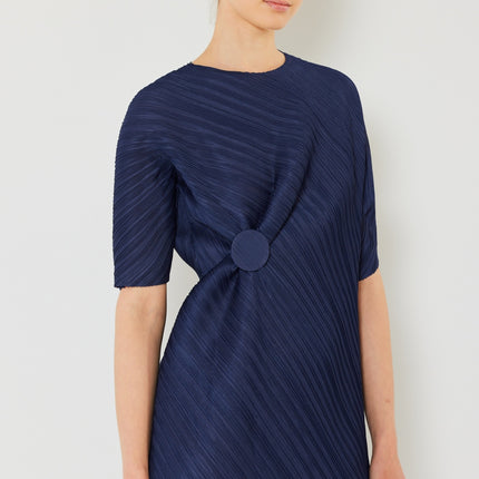 Marina West Swim Pleated Dolman Sleeve Dress