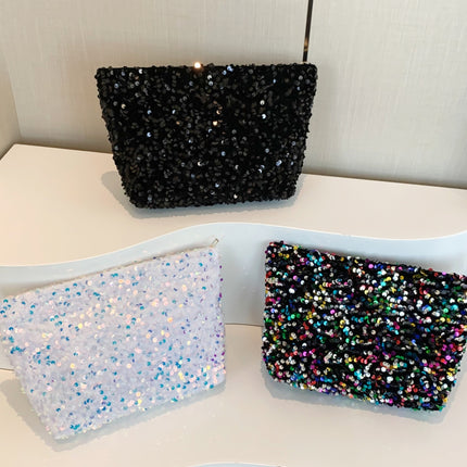 Sequin Clutch with Zipper