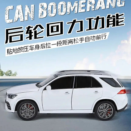 1:24 Benz GLE350 GLE SUV Alloy Car Diecasts & Toy Vehicles Car Model Sound and light Pull back Car Toys For Kids Gifts