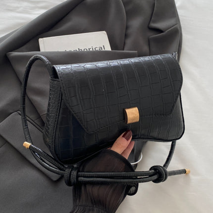 PU Leather Texture Crossbody Bag