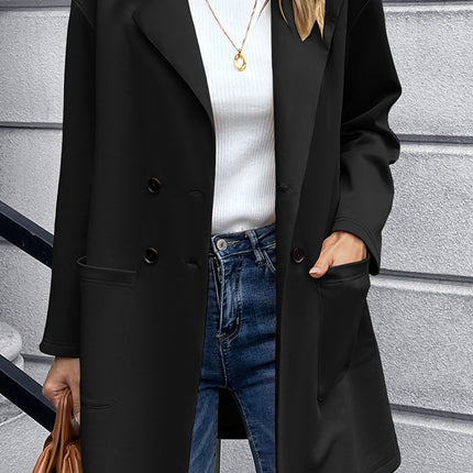 Ivy Lane Lapel Collar Long Sleeve Blazer