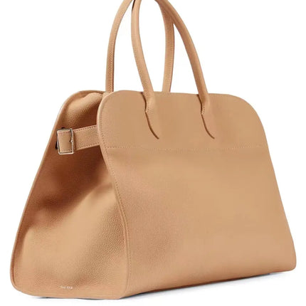 2023 Margaux15 Handbag Cowhide High-Capacity Commuter Bag the Suede Row lcu Soft