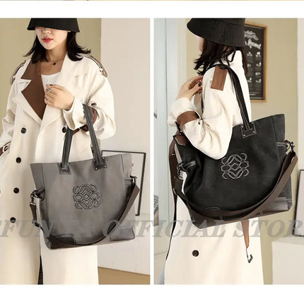 CFUN YA Trend Canvas Tote Bags For Women Female Shoulder Bag Messenger Pack Large Top Handle Bag Handbags Mummy Bolsa Feminina - Vickie Lynn's