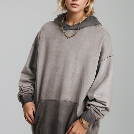 Basic Bae Drop Shoulder Long Sleeve Hoodie with Kangaroo Pocket