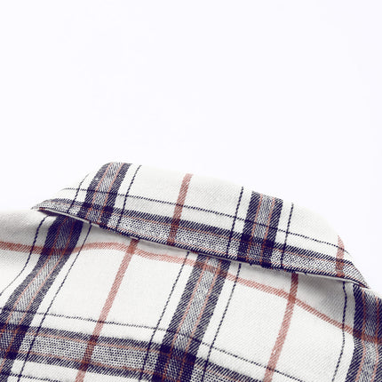 Plaid Button Up Long Sleeve Shacket