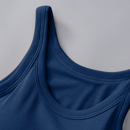 Round Neck Tank with Bra - Vickie Lynn's