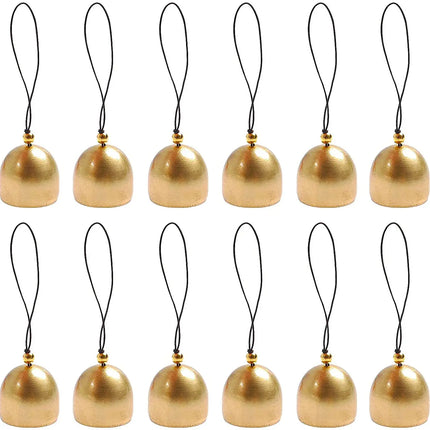 DIY Brass Mini Bell for Wind Chime Door Bell Christmas Decorations Accessories Brass Bell With Bell Hammer Will Ring Metal