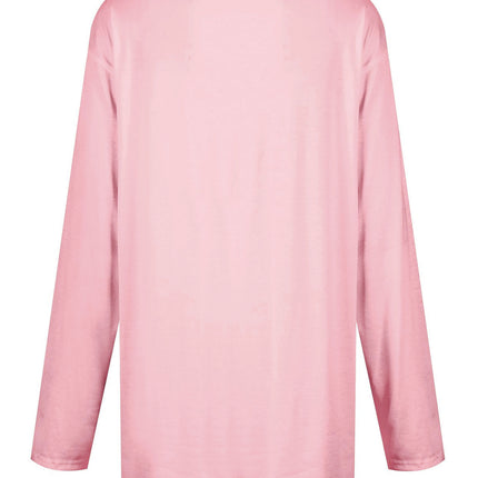 Full Size Pocketed Round Neck Long Sleeve T-Shirt