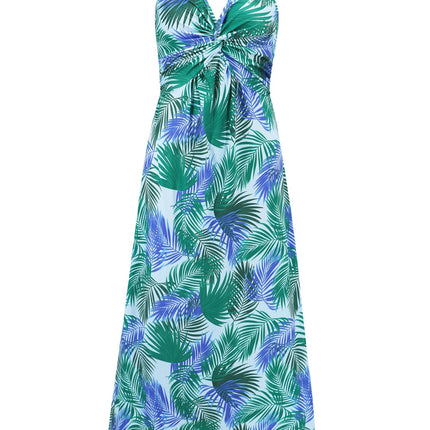 Twisted Printed V-Neck Cami Dress