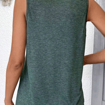 V-Neck Wide Strap Tank