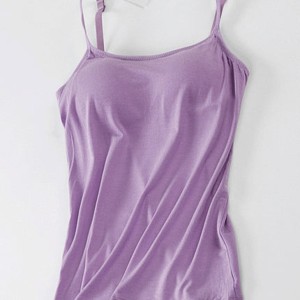 Scoop Neck Adjustable Strap Cami