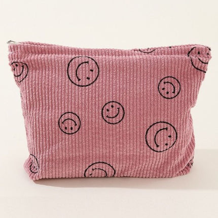 Zenana Corduroy Smile Clutch Bag