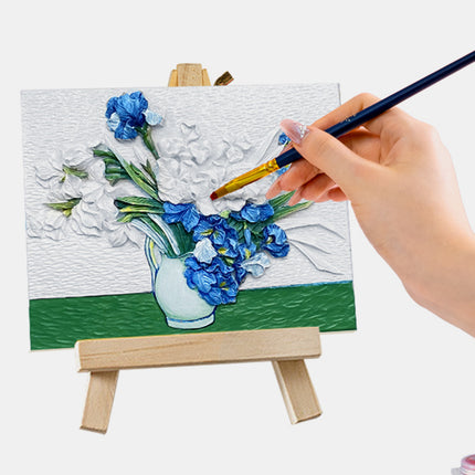 Relief Van Gogh's Irises DIY 3D Oil Painting Kit