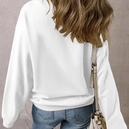 Letter Graphic Long Sleeve Sweatshirt