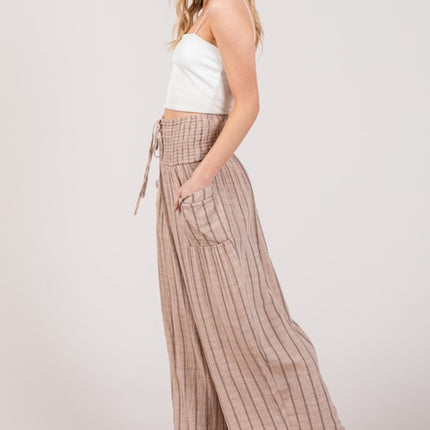 SAGE + FIG Cotton Gauze Wash Stripe Pants