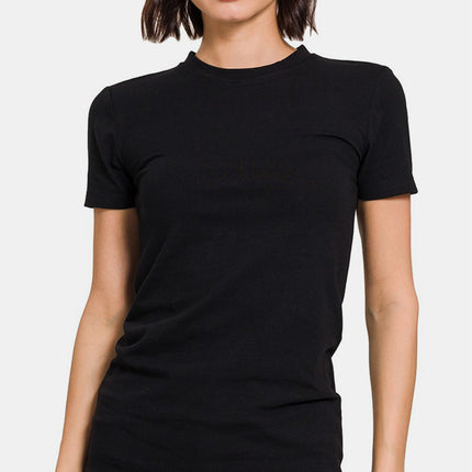 Zenana Crew Neck Short Sleeve T-Shirt