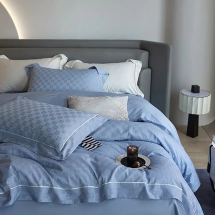 New 1000TC Egyptian Cotton Bedding Sets Luxury Jacquard Duvet Cover Flat sheet Pillowcase