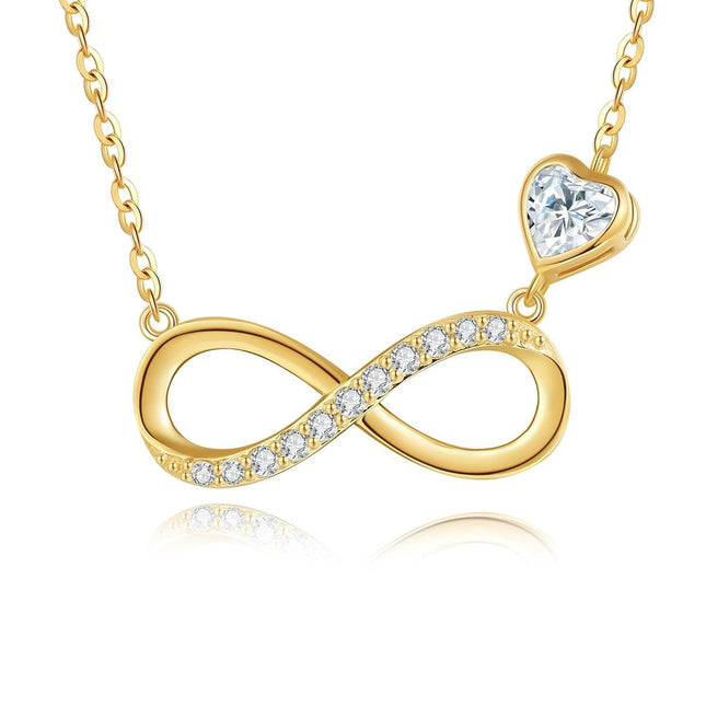 14K Gold Cardinal Bird Heart-Shaped Pendant Necklace with Red Enamel and White Cubic Zirconia Stones for Women's