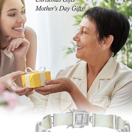 925 Sterling Silver 925 Green Jade Bracelet with Intricate Design Elements - Fashionable and Elegant Jewelry Accessory