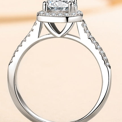 1 Carat Moissanite 925 Sterling Silver Ring