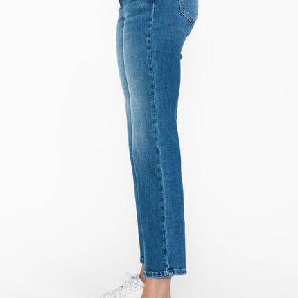 bytos Full Size Cat's Whiskers Mid Rise Ankle Jeans