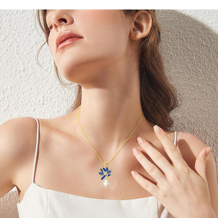925 Sterling Silver Lotus Necklace with Mystical Goddess Symbol - 20mm Pendant, 18-22 Chain, Hypoallergenic Jewelry Gift for Women