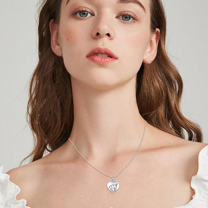 925 Sterling Silver Honeybee Photo Locket Pendant Necklace with Chain for Women