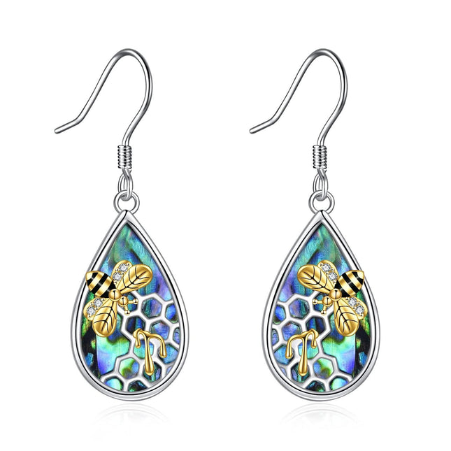 925 Sterling Silver Dragonfly Dangle Drop Earrings with Multi-Color Stones for Women Girls Mom Daughter Gifts