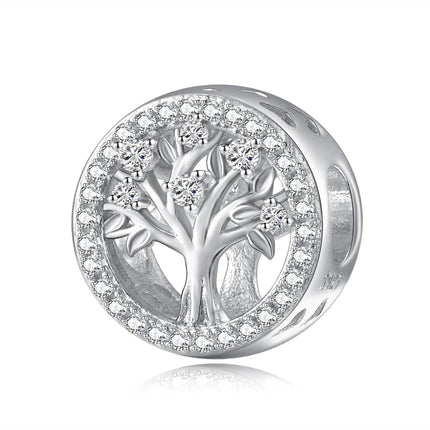 925 Sterling Silver Tree of Life Birthstone Charms for Bracelets