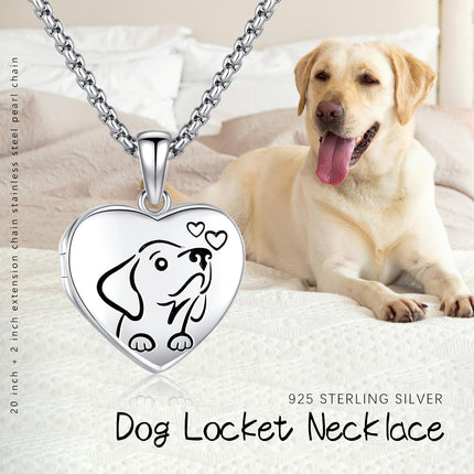 925 Sterling Silver Honeybee Photo Locket Pendant Necklace with Chain for Women