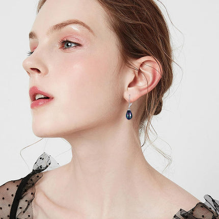 925 Sterling Silver Pink Opal Round Drop Earrings for Women Girls