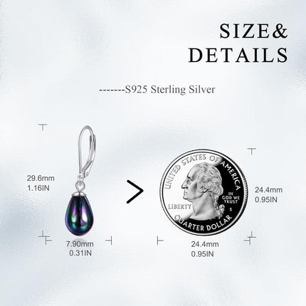 925 Sterling Silver Pink Opal Round Drop Earrings for Women Girls