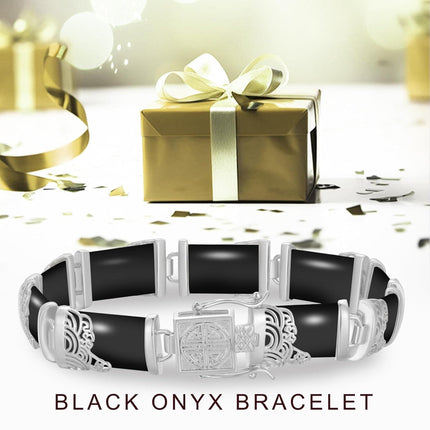 925 Sterling Silver 925 Green Jade Bracelet with Intricate Design Elements - Fashionable and Elegant Jewelry Accessory