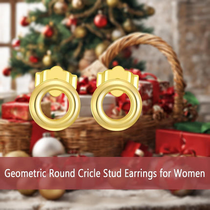 14K Gold Round Star Teardrop Love Knot Stud Earrings for Women Valentines Day Gift