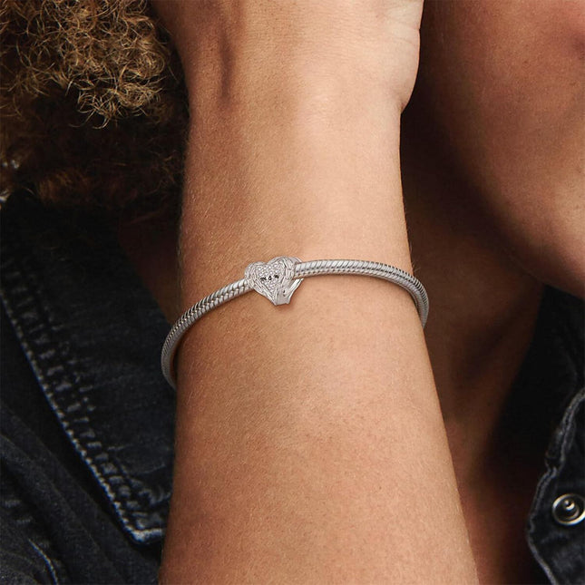 925 Sterling Silver Heart Angel Wing Charm Bracelet for Women DIY  Ideas