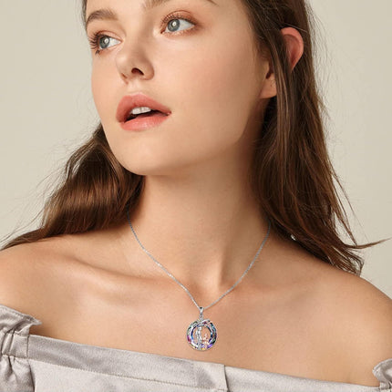 Sterling Silver Heart Necklace Sisters Gift for Friendship Birthday Christmas