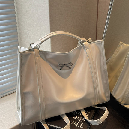PU Leather Bow Shoulder Bag